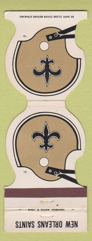 Matchbook Cover - New Orleans Saints Football 1982 Monte's LA