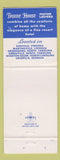Matchbook Cover - Towne House Motor Lodges CHAIN