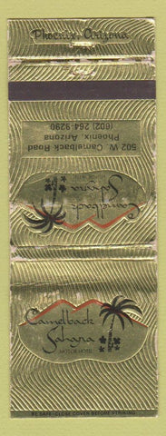 Matchbook Cover - Camelback Sahara Motor Hotel Phoenix AZ