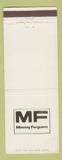 Matchbook Cover - Massey Ferguson Tractors Caldwell KS