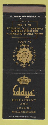 Matchbook Cover - Eddys' Restaurant Kansas City MO