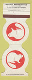 Matchbook Cover - National Marine Services Norfolk VA Grafton Hartford IL