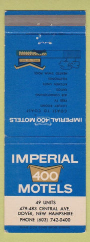 Matchbook Cover - Imperial 400 Motel Dover NH WEAR