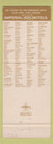 Matchbook Cover - Imperial 400 Motel Dover NH WEAR