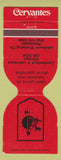 Matchbook Cover - Cervantes Restaurant Chicago Waukegan IL