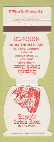 Matchbook Cover - Shepard's Sirloin Room Elmira NY