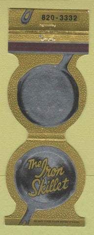 Matchbook Cover - The Iron Skillet Bailey's Crossroads VA