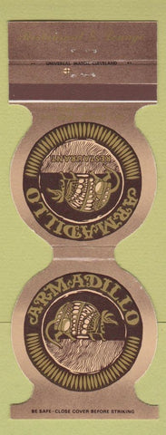 Matchbook Cover - Armadillo Restaurant Akron OH