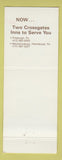 Matchbook Cover - Crossgates Inn Pittsburgh PA