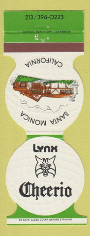 Matchbook Cover - Lynx Cherrio Santa Monica CA