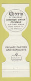 Matchbook Cover - Lynx Cherrio Santa Monica CA