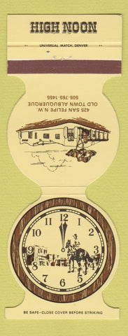 Matchbook Cover - High Noon Albuquerque NM