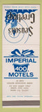 Matchbook Cover - Imperial 400 Motel Akron OH Christmas