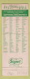 Matchbook Cover - Imperial 400 Motel Akron OH Christmas