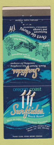 Matchbook Cover - Surftides Beach Resort Lincoln City OR