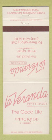 Matchbook Cover - La Veranda Restaurant Clarkston MI