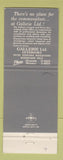 Matchbook Cover - Gallerie Ltd Interiors Woodland Hills CA WEAR