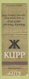 Matchbook Cover - Kuppenheimer Men's Clothes Manny Hassel Inglewood CA
