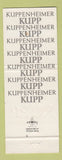 Matchbook Cover - Kuppenheimer Men's Clothes Manny Hassel Inglewood CA