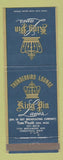 Matchbook Cover - King Pin bowling Lanes Thunderbird Lounge Forestville OH