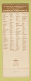 Matchbook Cover - Imperial 400 Motel Rosemont IL