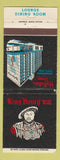 Matchbook Cover - King Henry VIII Holiday Inn Portland ME