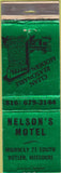 Matchbook Cover - Nelson's Motel Butler MO