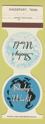 Matchbook Cover - Skoby's World Kingsport TN restaurant