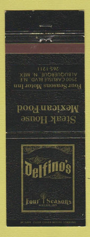 Matchbook Cover - Delfino's Four Seasons Motor Inn Albuquerque NM Mexican Food