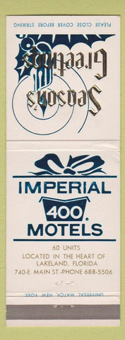 Matchbook Cover - Imperial 400 Motel Lakeland FL WEAR