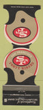 Matchbook Cover - San Francisco 49ers Football 1971 Schedule WEAR Jewelite