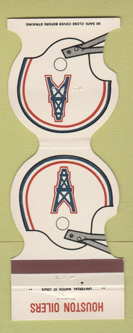 Matchbook Cover - Houston Oilers Football 1980 Schlitz Laredo TX WEAR