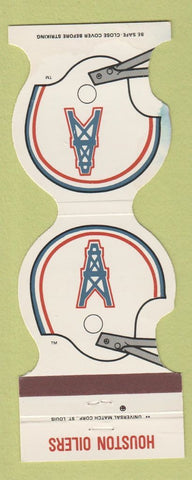 Matchbook Cover - Houston Oilers Football Universal Match WEAR
