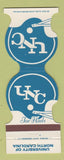 Matchbook Cover - North Carolina Tarheels Football 1982 Durham NC Bank