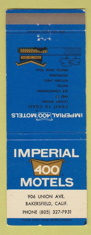 Matchbook Cover - Imperial 400 Motel Bakersfield CA