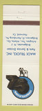 Matchbook Cover - Mack Trucks 75th Bridgewater NJ Arlington TX Atlanta GA