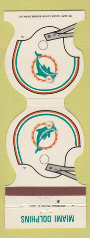 Matchbook Cover - Miami Dolphins Football 1983 Holiday Inn Stuart FL