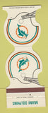 Matchbook Cover - Miami Dolphins Football 1981 Daily Dinners Palm Beach