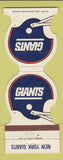 Matchbook Cover - New York Giants Football 1982 Seymour Trust Oxford