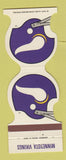 Matchbook Cover - Minnesota Vikings Football 1981 Teacher CU Minneapolis MN
