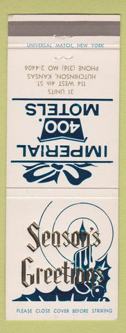 Matchbook Cover - Imperial 400 Motel Hutchinson KS Christmas