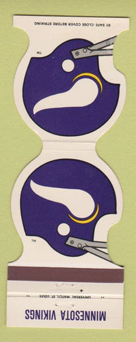 Matchbook Cover Minnesota Vikings Football 1981 Old Style Beer Superior WI Blatz