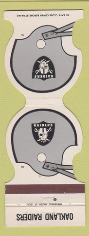 Matchbook Cover - Oakland Raiders Football 1981 Hottle's Wilkes Barre PA