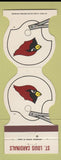Matchbook Cover - St Louis Cardinals Football 1981 Burrell Colour Crown Point IN