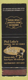 Matchbook Cover - Phil Lehr's Steak San Francisco CA WEAR
