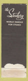 Matchbook Cover - Phil Lehr's Steak San Francisco CA WEAR