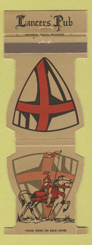 Matchbook Cover - Lancers' Pub North Linthicum MD