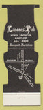 Matchbook Cover - Lancers' Pub North Linthicum MD