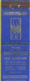 Matchbook Cover - Ben Lehmann Restaurant NO TOWN girlie