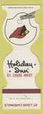 Matchbook Cover - St Louis Cardinals Football 1982 Holiday Inn Bridgeton MO
